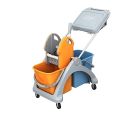 Wózek do sprzątania dwuwiadrowy z zamykanym koszykiem Splast TSK-0010