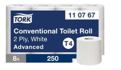 Papier toaletowy Tork Advanced. 2 w. biały, makulatura, 30m. 64 rolek/op, system T4