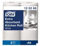 Ręczniki kuchenne Tork, 2 w. biały, celuloza, 15,36 m