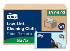 Czyściwo Tork włókninowe o niskiej pylności, seledynowy, 1w 75szt, system Small Pack W8