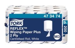 Ręcznik w roli Tork centralnego dozowania Reflex mini, 2w.celuloza+makulatura, biały, 67m. 9 rolek/op, M3