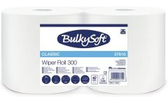 Czyściwo papierowe BulkySoft Premium 2w. 300 m. białe, celuloza, 1000 odcinków, 2 szt./op.