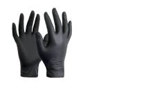 Rękawiczki Nitrylowe bezpudrowe czarne