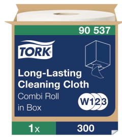 Czyściwo Tork włókninowe superwytrzymałe, białe, 1w 114m system W1/W2/W3