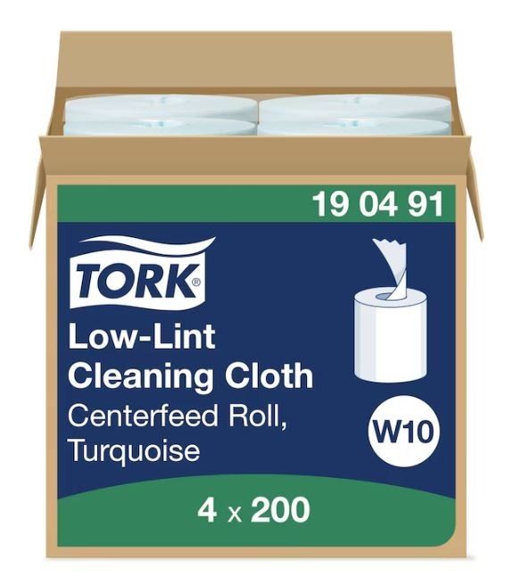 Czyściwo Tork włókninowe o niskiej pylności, seledynowy, 1w 60m, system Handy Bucket Wkład, 4 rolek/op.