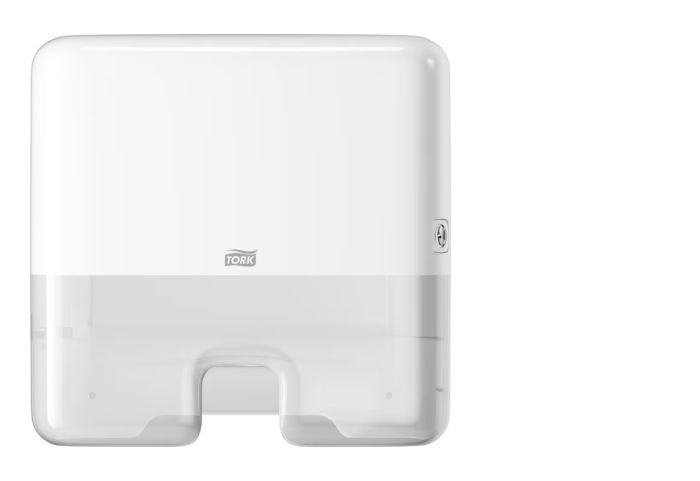 Dozownik Tork do ręczników wielopanelowych typu Z i M, mini, kolor biały, system H2