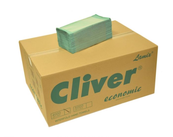 Ręcznik papierowy składany ZZ Cliver Lamix soft zielony