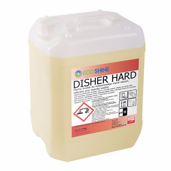 Disher Hard Eco Shine - Maszynowe mycie naczyń w twardej wodzie