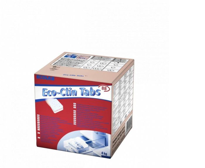 Eco-clin ECOLAB Tabs 88 Tabletki do zmywarek - 4kg, 200 tabletek