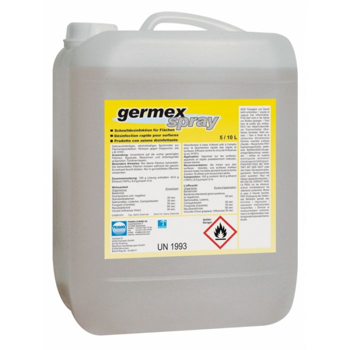 Germex Spray - Alkoholowy preparat do dezynfekcji powierzchni w przemyśle spożywczym