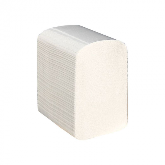 Papier toaletowy w listkach Merida Top biały składany w z, karton 40 x 225 szt., dwuwarstwowy