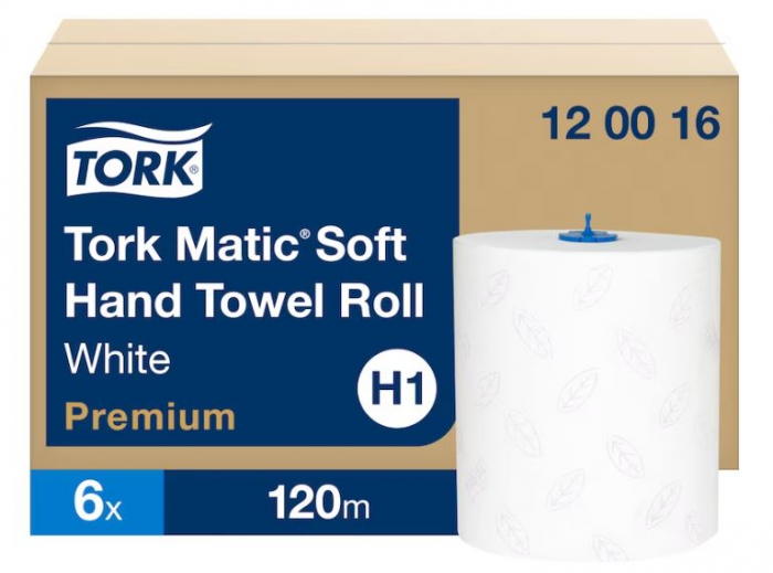 Ręcznik papierowy w roli Tork Matic® biały miękki